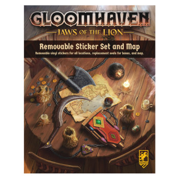 Gloomhaven: Jaws of the Lion Removable Sticker Set &amp; Map - EN
