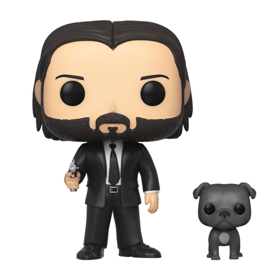  John Wick POP! Movies Vinyl Figur John Wick in Black Suit with Dog 9 cm