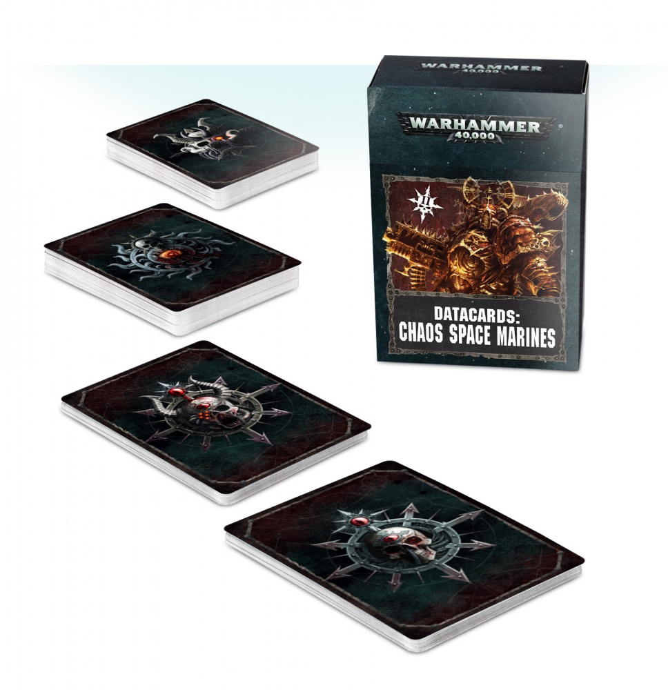 Datacards: Chaos Space Marines (Englisch)