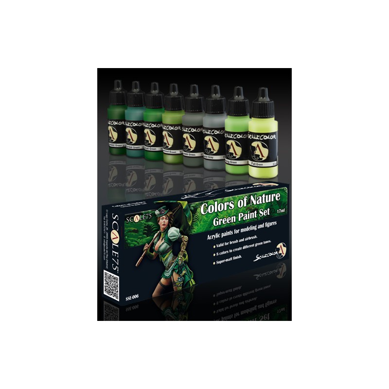 Scale75  COLORS of NATURE Green Paint Set