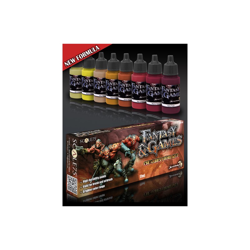 Scale75 CREATURES FROM HELL PAINT SET