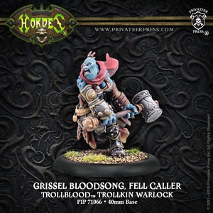 Trollblood Warlock Grissel Bloodsong resculpt