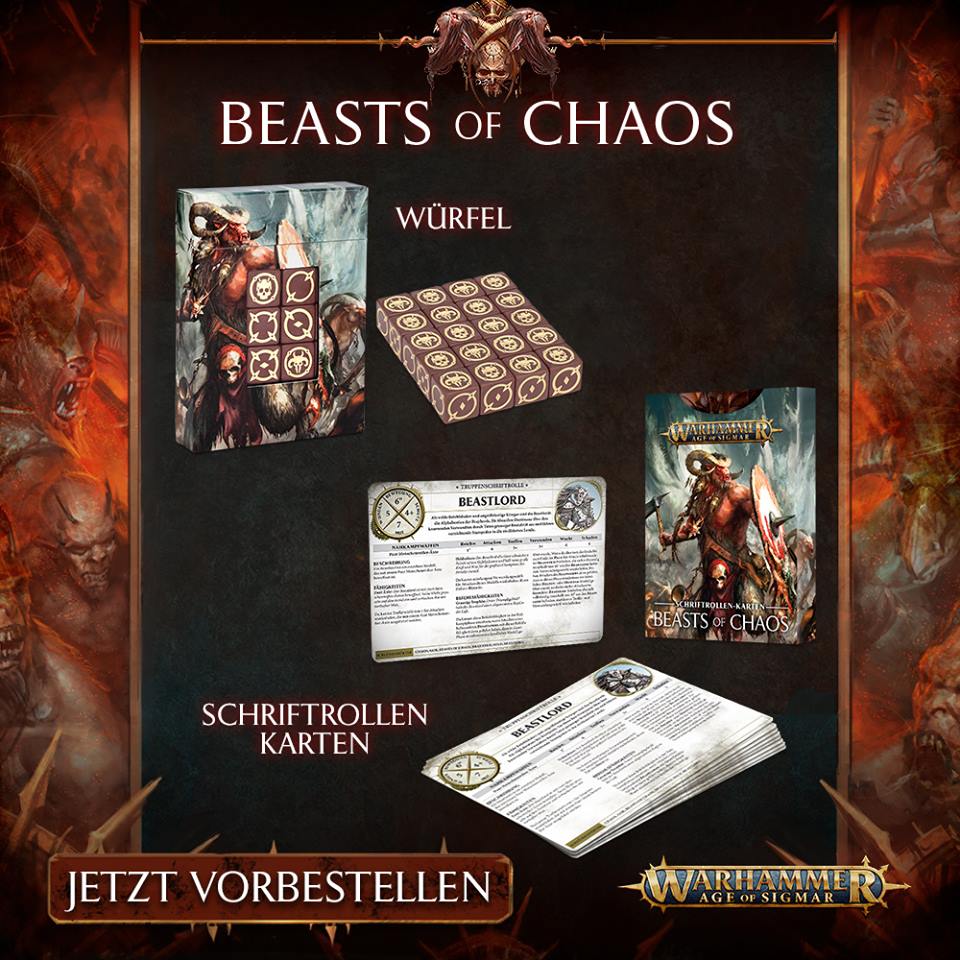 Warscroll Cards: Beasts of Chaos (Englisch)