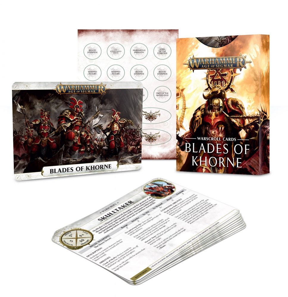 Warscroll Cards: Blades of Khorne (Englisch)