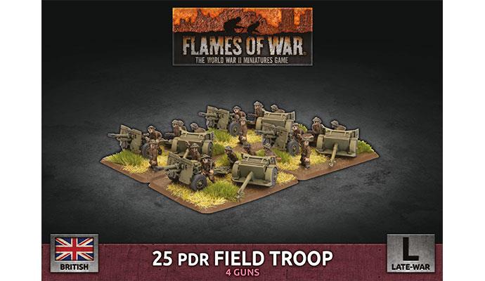 PREORDER: 25 pdr Field Troop (Plastic)
