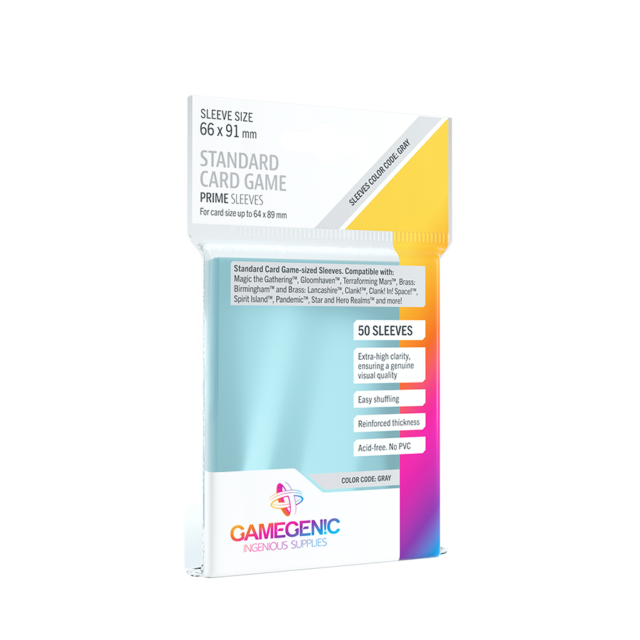 PRIME Standard Card Game Sleeves Clear (66*91)