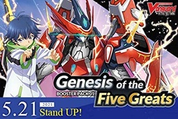 [2100000091348] Cardfight!! Vanguard overDress - Booster Display: Genesis of the Five Greats (16 Packs) -