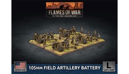 [2100000100583] 105mm Field Artillery Battery (x4 Guns Plastic)