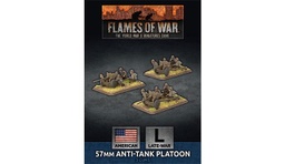 [2100000100606] 57mm Anti-Tank Platoon (Late War x3 Guns Plastic)
