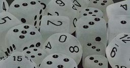 [2100000057795] frosted™ Clear w/black Signature™ Polyhedral 7-Die Sets